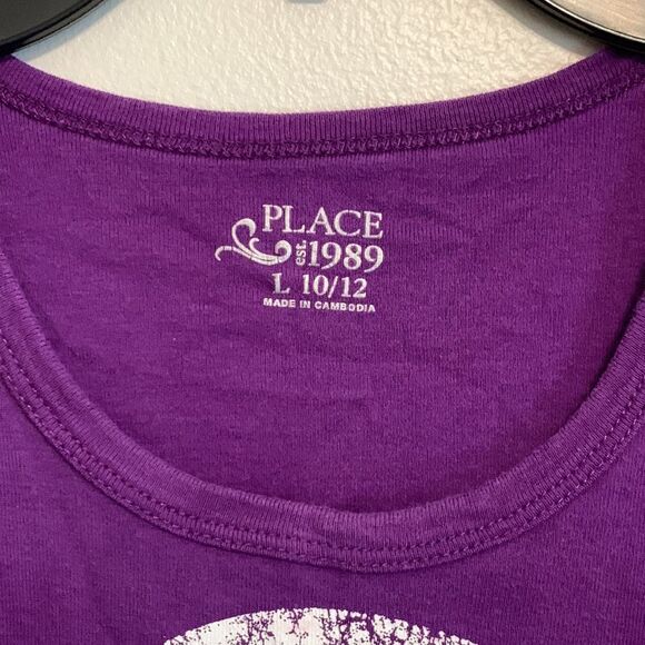 The Children’s Place | Girls Purple Peace Sleeveless Tank top Size L 10/12 - Picture 8 of 16